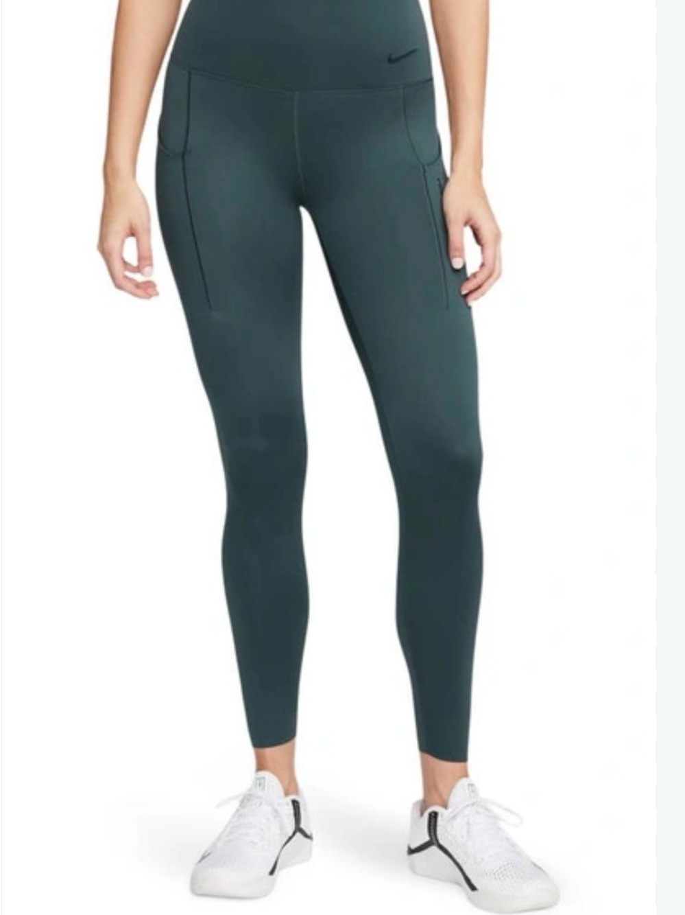 Nike Women's High-Waist Pocket Leggings - Teal Green